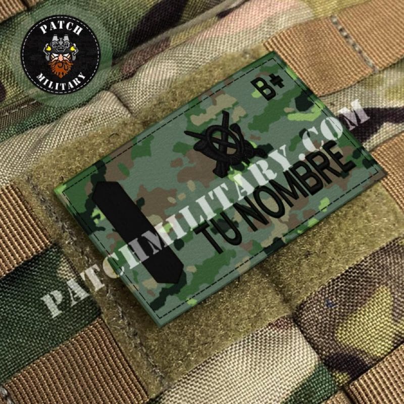 GALLETA INDENTIFICACIÓN EJERCITO DE TIERRA VERDE PIXELADO 12OX50MM VELCRO