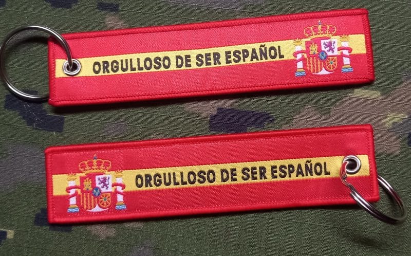 LLAVERO ESPAA ORGULLOS 130X30MM   1UND
