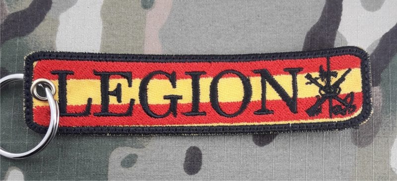 LLAVERO LEGION ESPAĂ‘OLAS  BANDERA 130X30mm