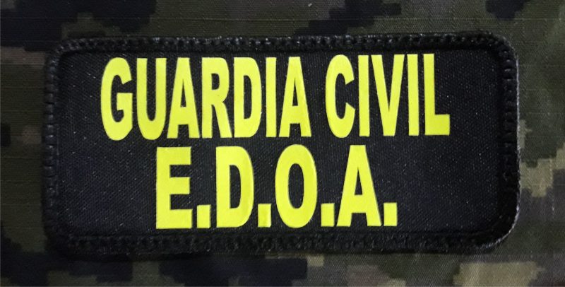 PARCHE GUARDIA CIVIL E.D.O.A PEQUEĂ‘O  VELCRO 110X50mm