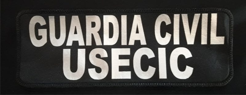 PARCHE  GUARDIA CIVIL  USECIC REFLEX PETO VELCRO 230X80mm