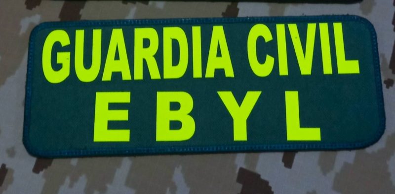 PARCHE PETO GUARDIA CIVIL EBYL VERDE  230X80MM VELCRO
