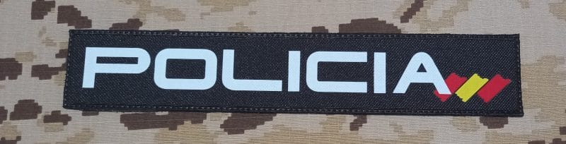 PARCHE POLICIA NACIONAL CNP ESPALDA 250mmx50mm VELCRO