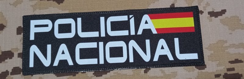 PARCHE POLICIA NACIONAL CNP ESPALDA 260mmx90mm VELCRO