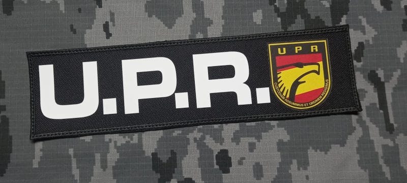 PARCHE POLICIA NACIONAL UPR CHALECO GRANDE 270X70MM VELCRO