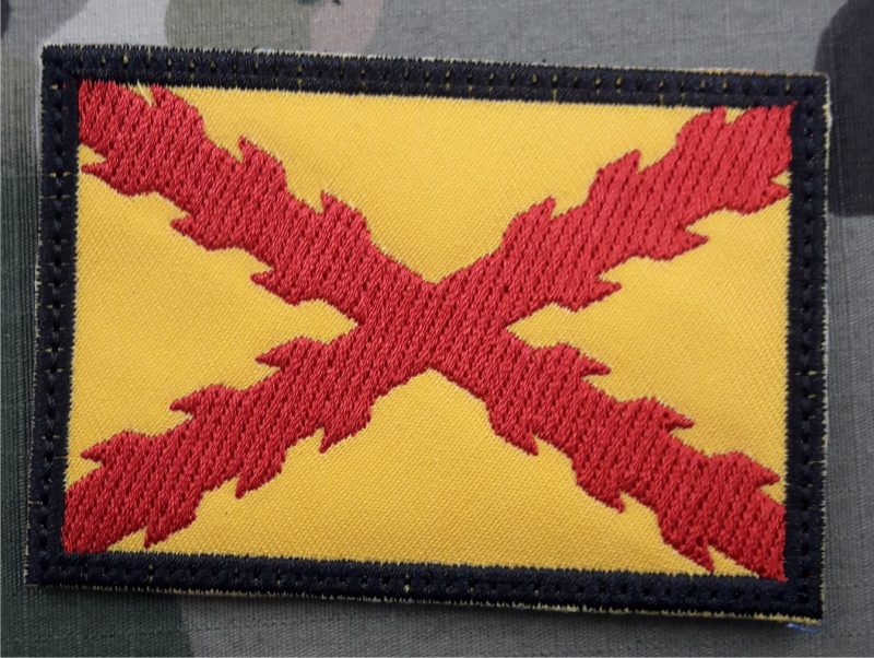 PARCHES BANDERA DE LOS TERCIOS ESPAĂ‘OLES VELCRO 90X60mm