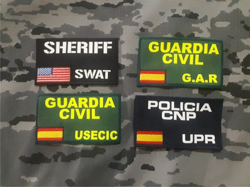 Parches Para Pecho personalizables velcro 125x70mm