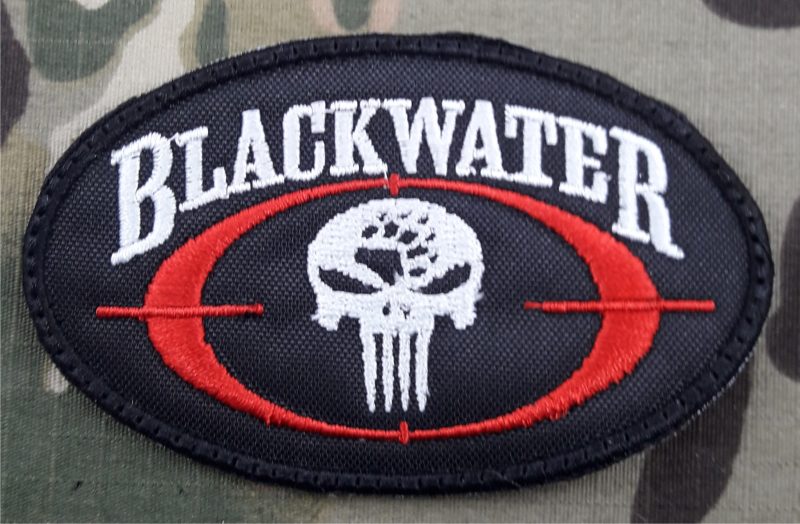 PATCH BLACKWATER PMC USA THE PUNISHER VELCRO 90X60mm