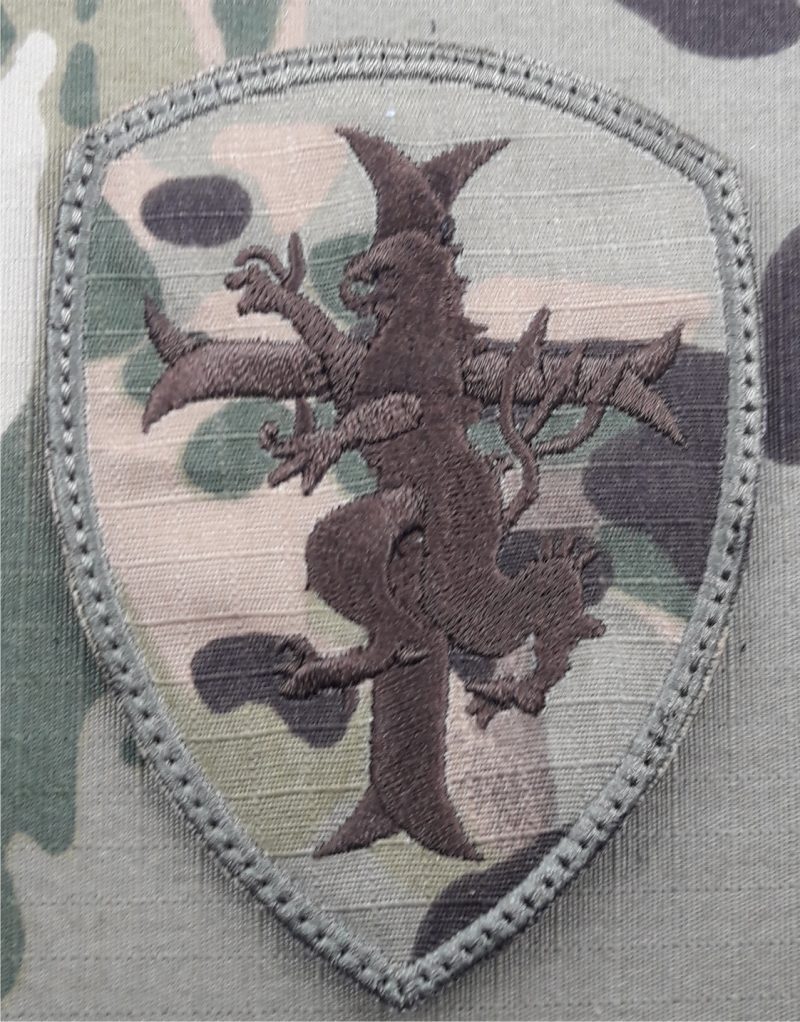 PATCH  CRUSADER NAVY SEALS DEVGRU VELCRO MULTICAMO 90X70MM