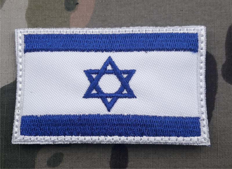 PATCH FLAG ISRAEL COLOR VELCRO 70X50mm