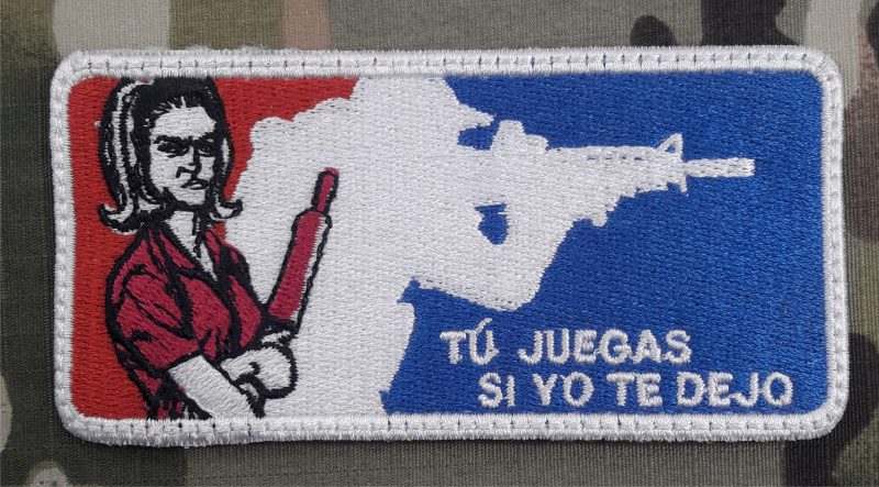 PATCH  HOTWIFE  TU JUEGAS SI YO TE DEJO COLOR VELCRO 110X50mm