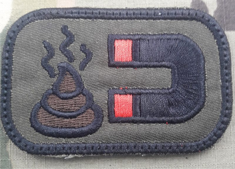 PATCH MAGNET SHIT OD  VELCRO 80X50MM