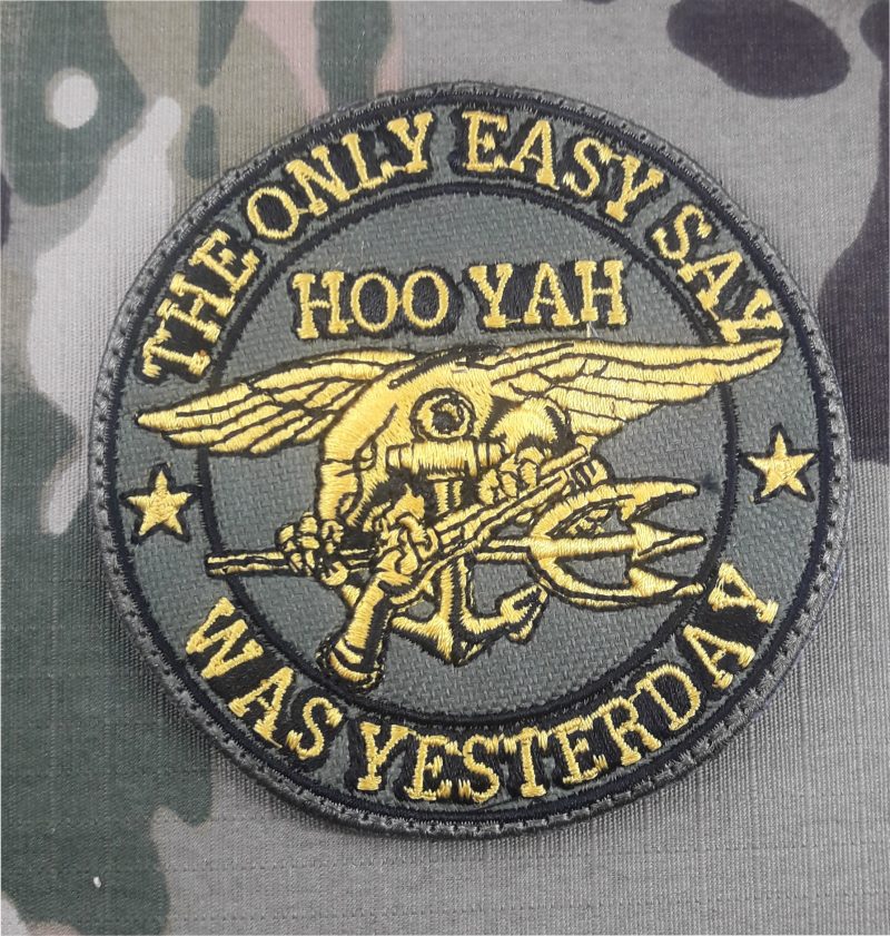 PATCH  NAVY SEALS  USMC  VELCRO 85X85mm