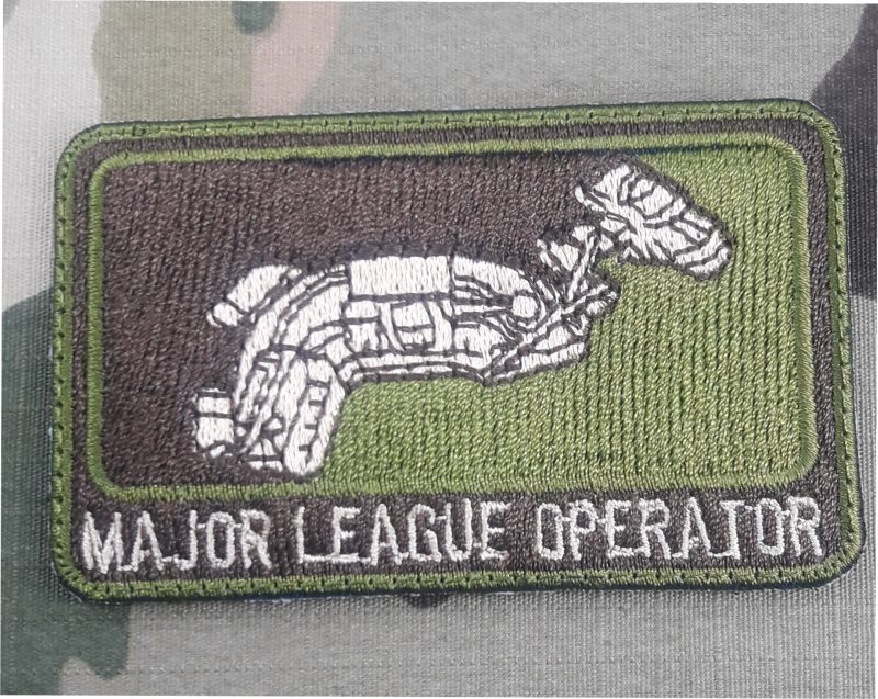 PATCH OPERATOR  HELMET  MULTICAMO VELCRO 80X50mm
