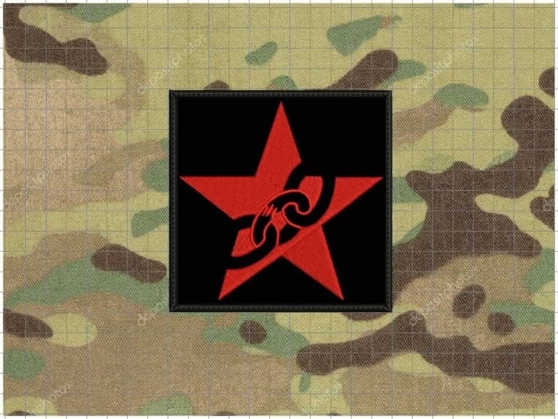 PATCH ORGANIZACION COMBATE ANARCO-COMUNISTAS 85X80MM VECLRO