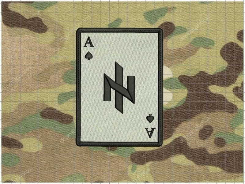 PATCH  PATRIOTAS UKRANIANOS Wolfsangel  90X70MM VELCRO