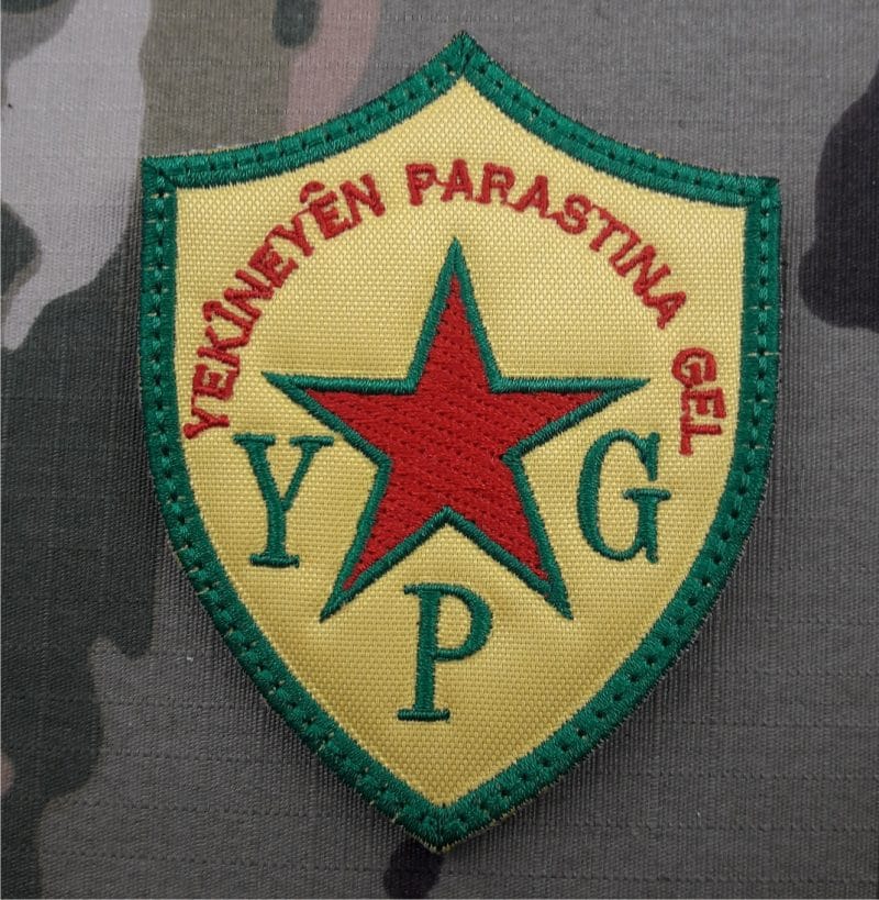 PATCH ROJAVA YPG KURDISTAN AUTODEFENCE  VELGRO 90X60mm