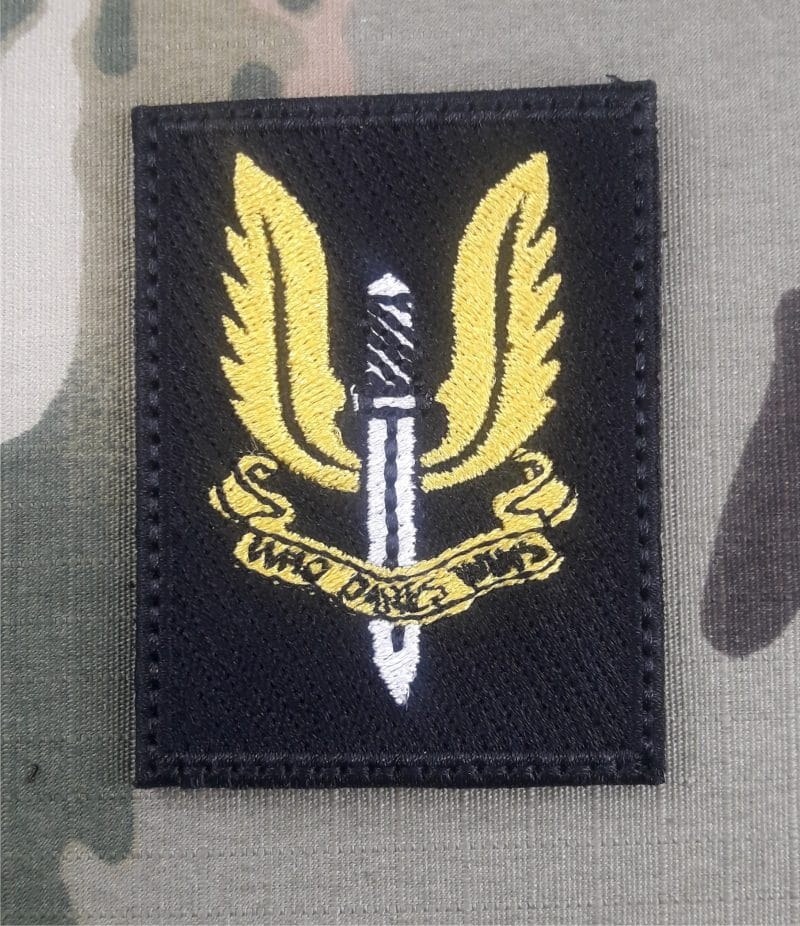 PATCH UK  SPECIAL FORCES  SAS VELCRO 60x50mm