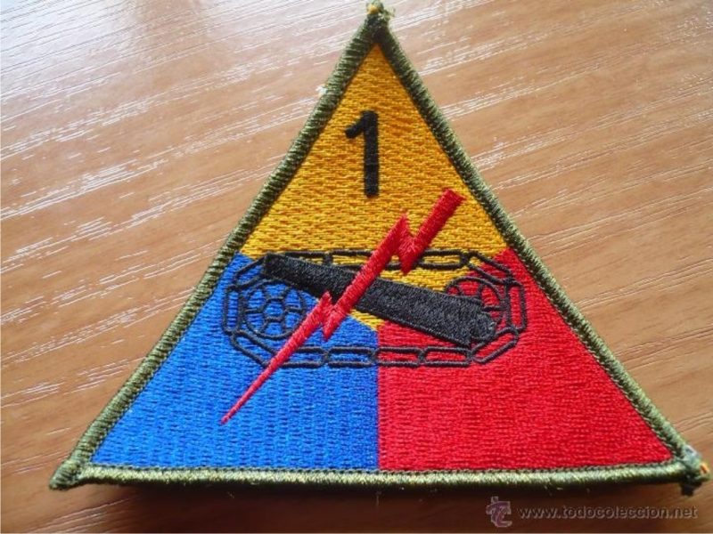 PATCH WW2 TANK DIV 100X90mm