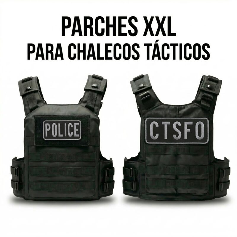 PARCHES CHALECO TACTICO  POLICE CTSFO UK   VELCRO