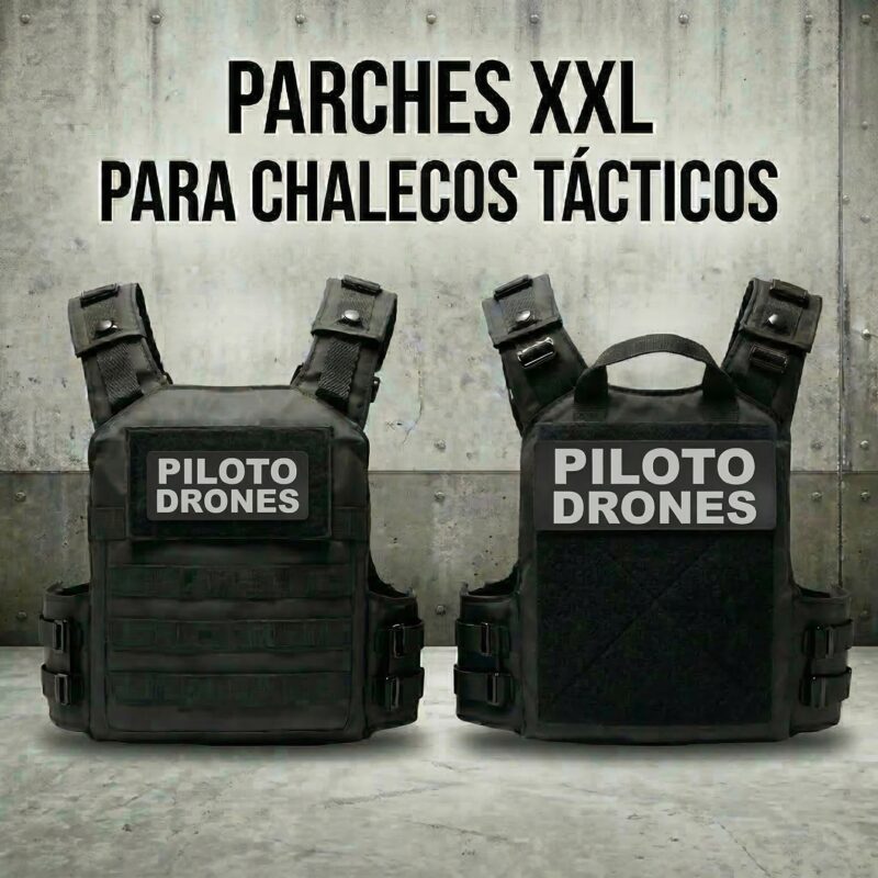 PARCHES CHALECO TACTICO PILOTO DRONES VELCRO