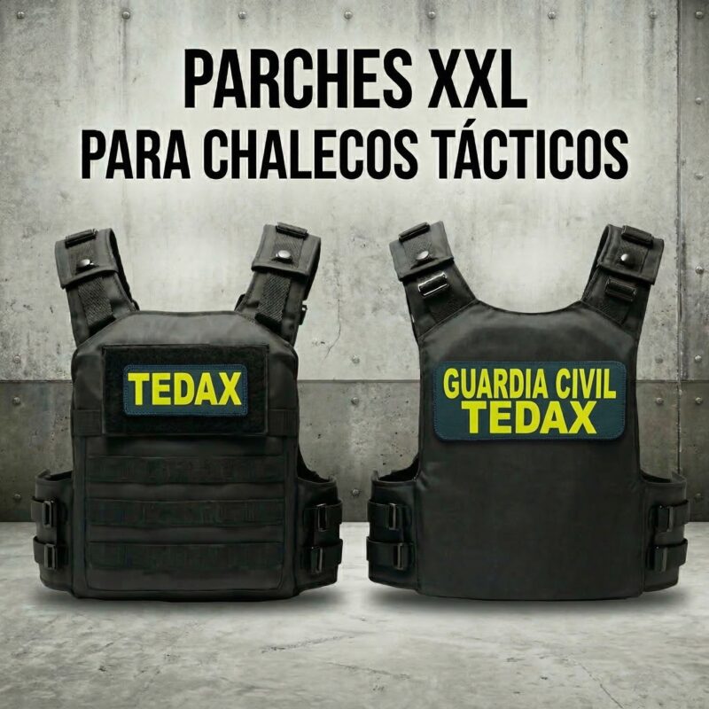 PARCHES CHALECO TACTICO  GUARDIA CIVIL TEDAX   VELCRO