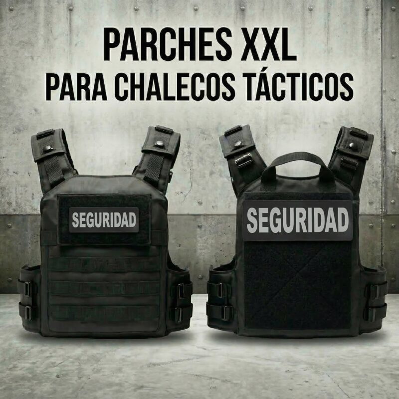 PARCHES CHALECO TACTICO  SEGURIDAD  VELCRO