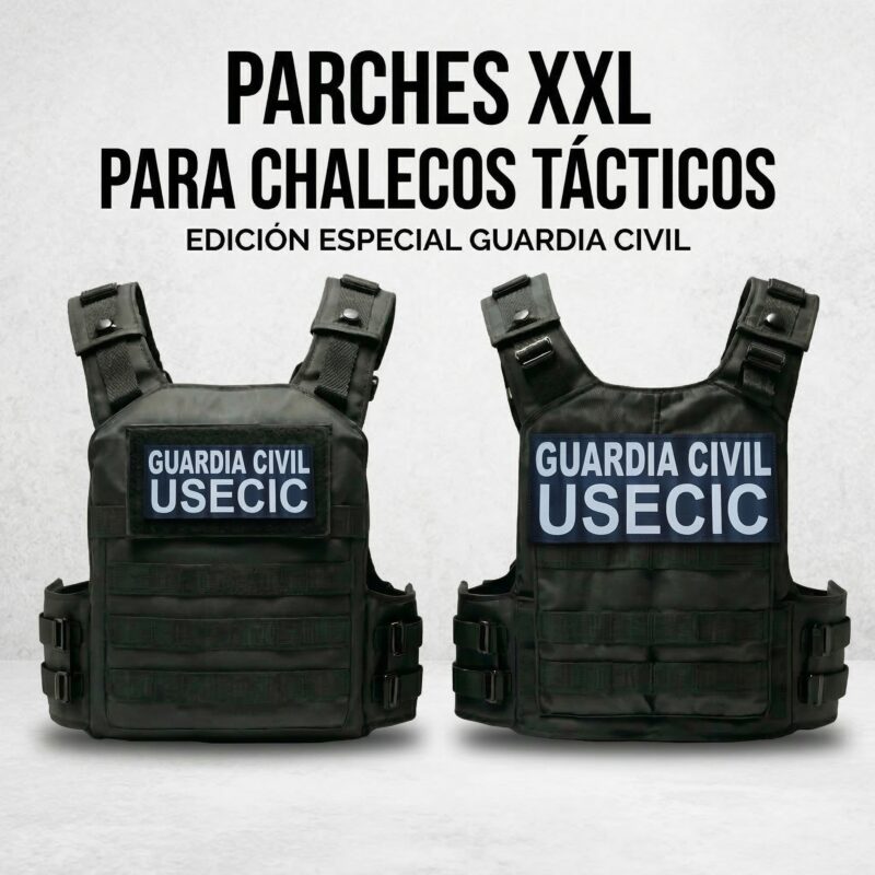 Parches XXL para chalecos tacticos