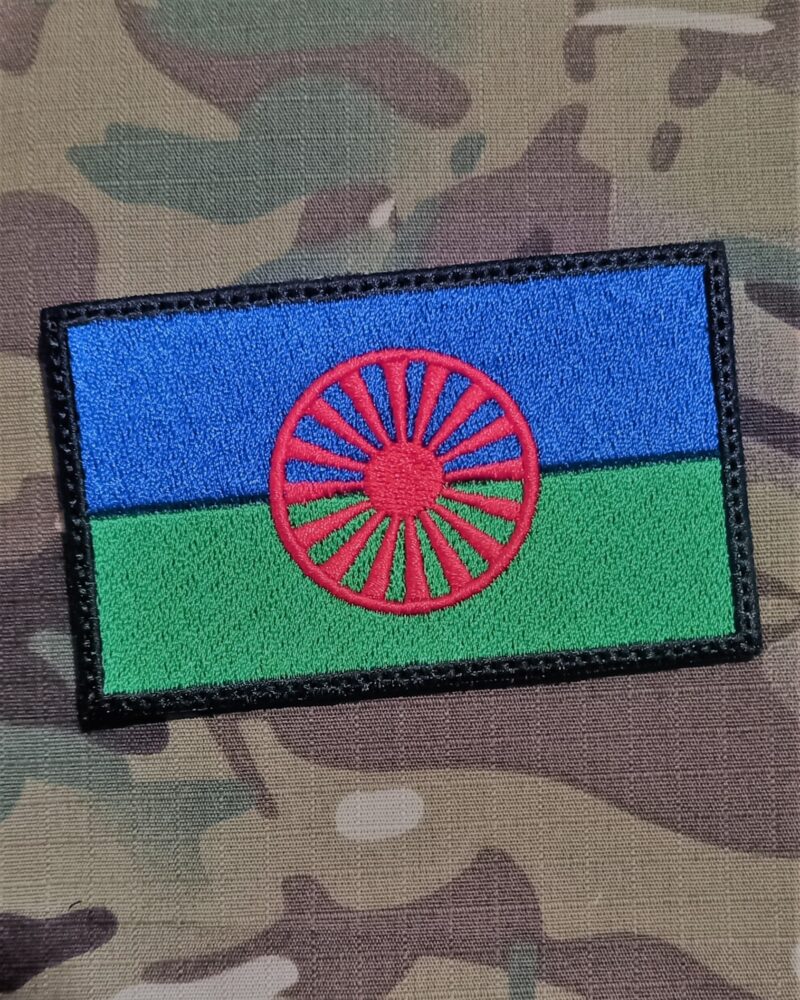 Patch bandera Pueblo Gitano 90x60mm velcro